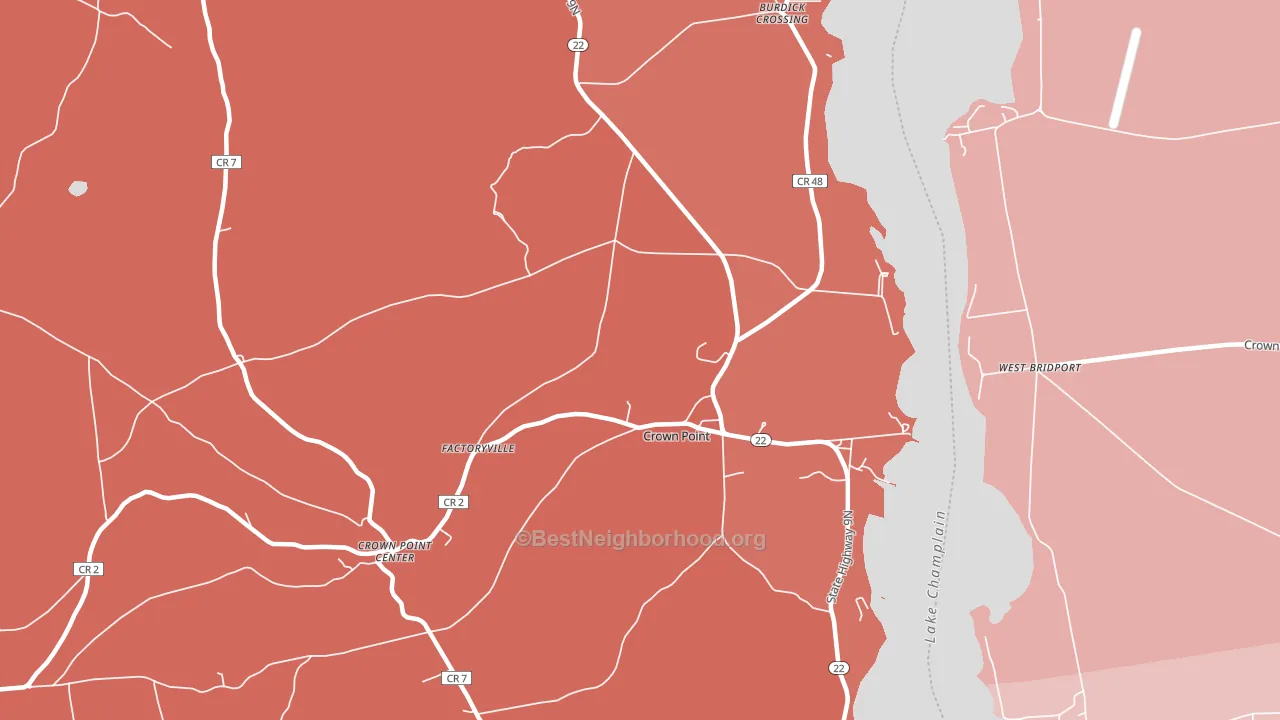 Factoryville, NY block-group political-lean map