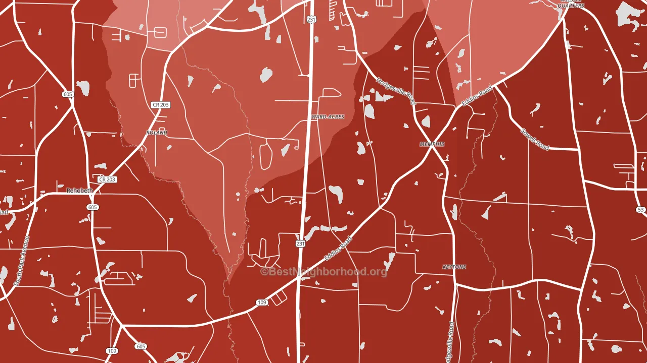 Fadette, AL block-group political-lean map