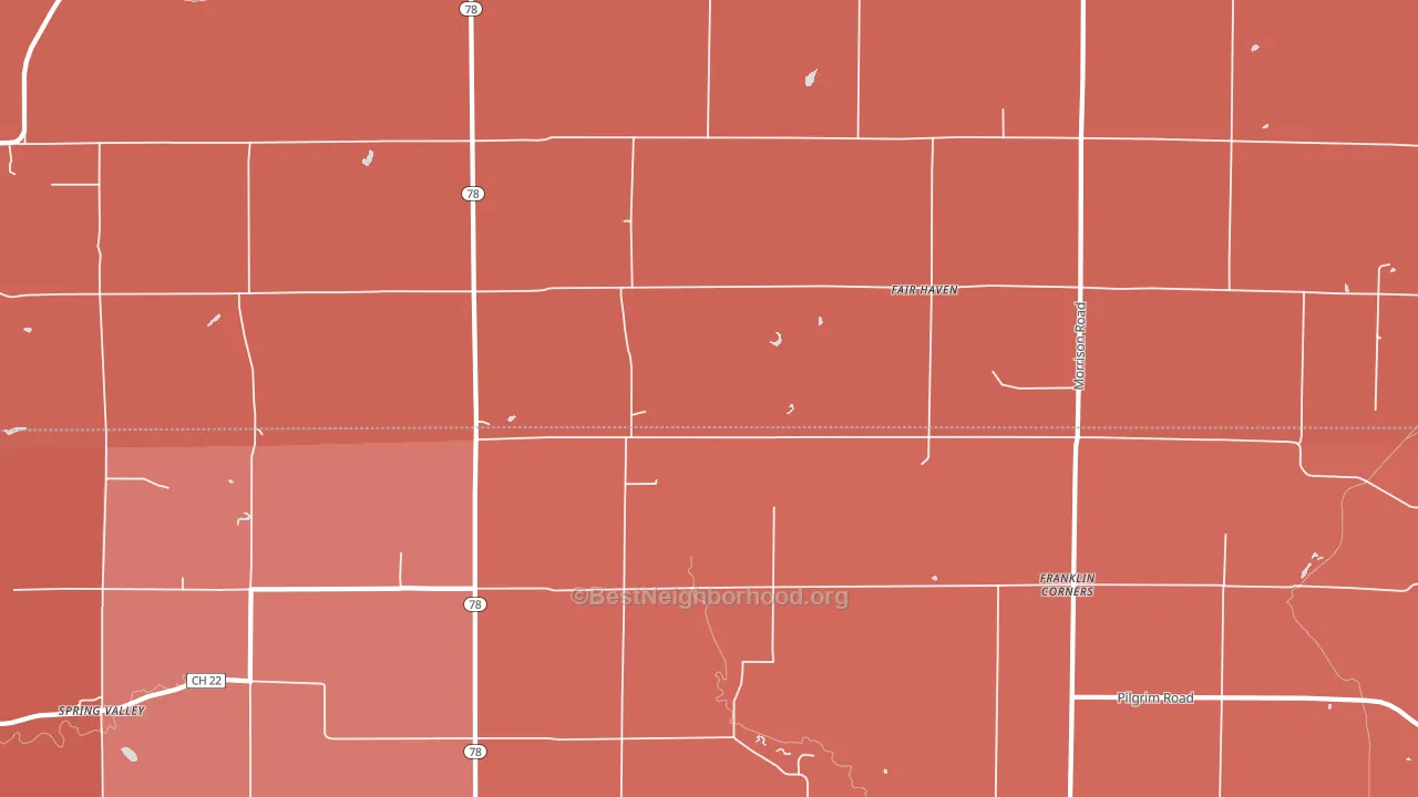 Fair Haven, IL block-group political-lean map