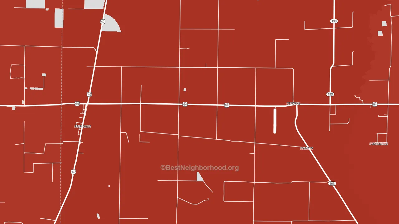 Fair Oaks, AR block-group political-lean map