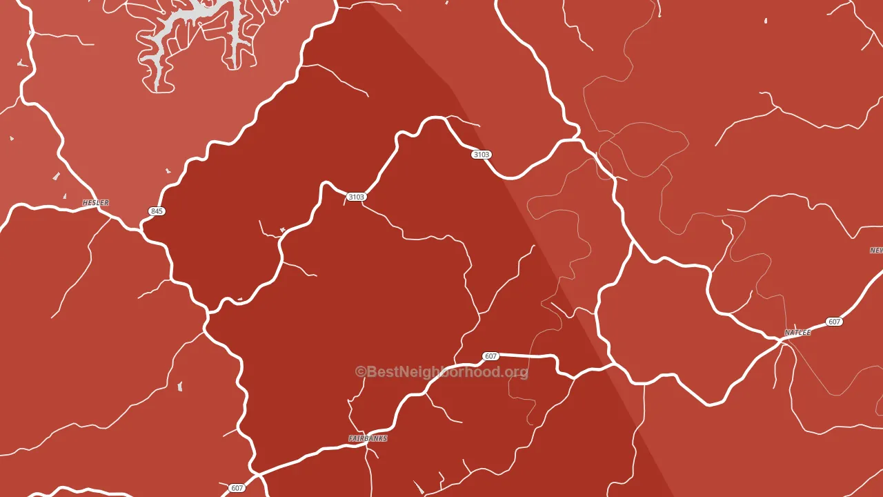 Fairbanks, KY block-group political-lean map