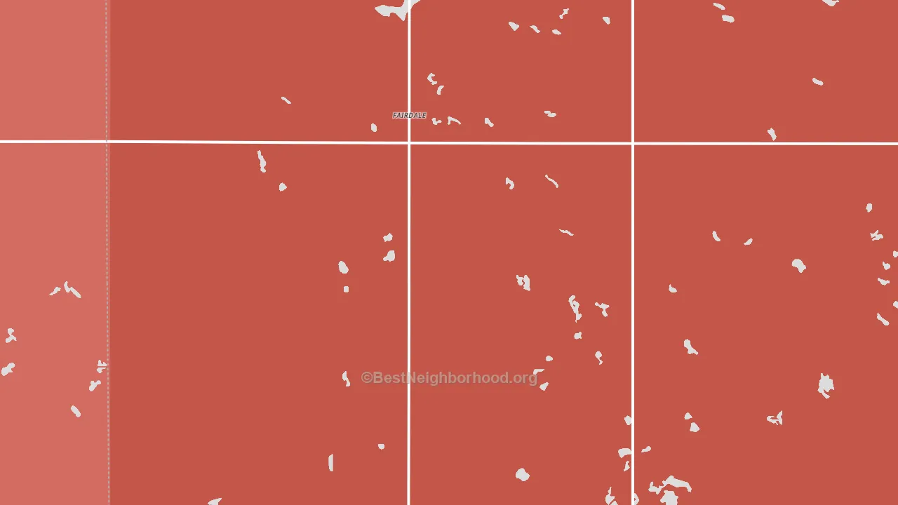 Fairdale, ND block-group political-lean map
