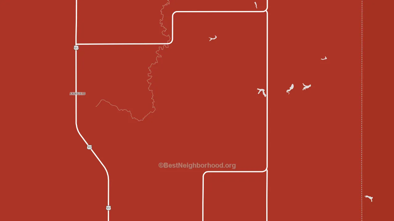 Fairfield, ND block-group political-lean map