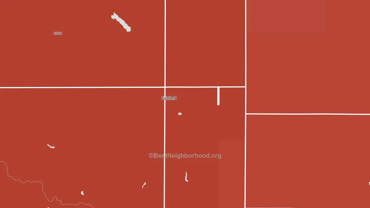Fairfield, NE block-group political-lean map