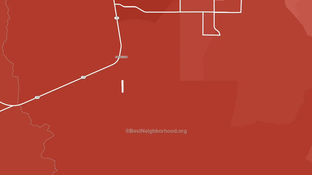 Fairfield, UT block-group political-lean map