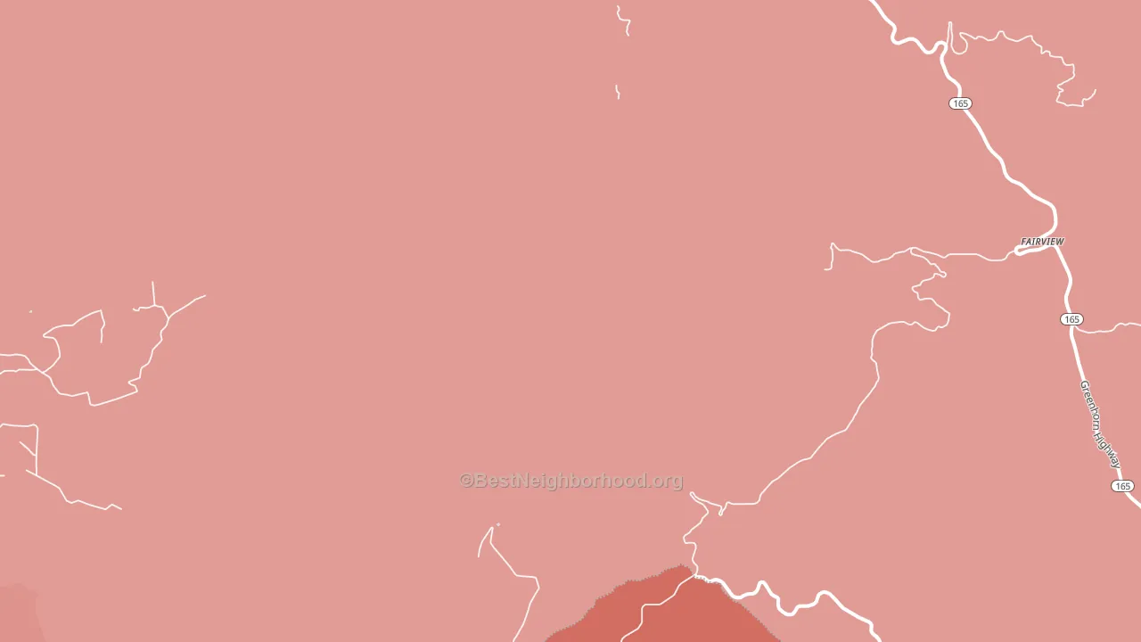 Fairview, CO block-group political-lean map