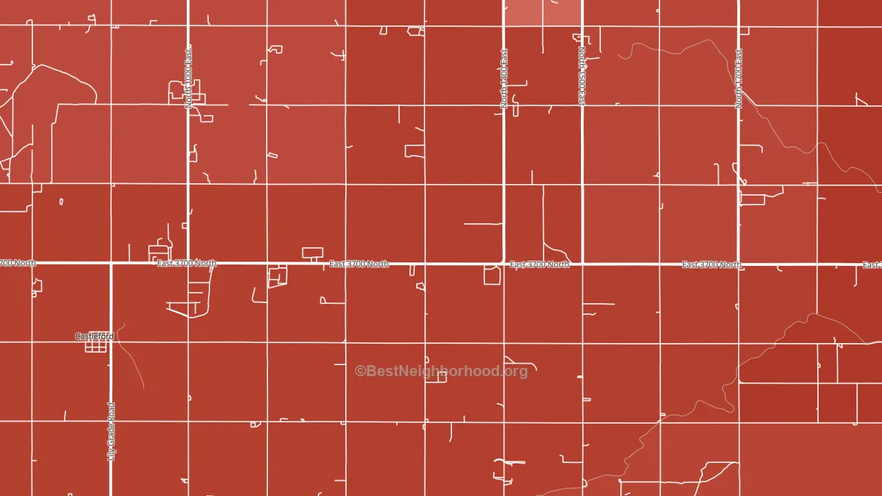 Fairview, ID block-group political-lean map