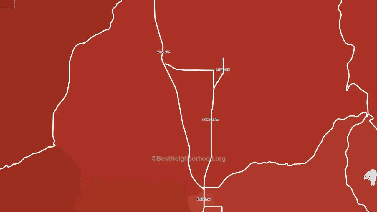 Fairview, UT block-group political-lean map