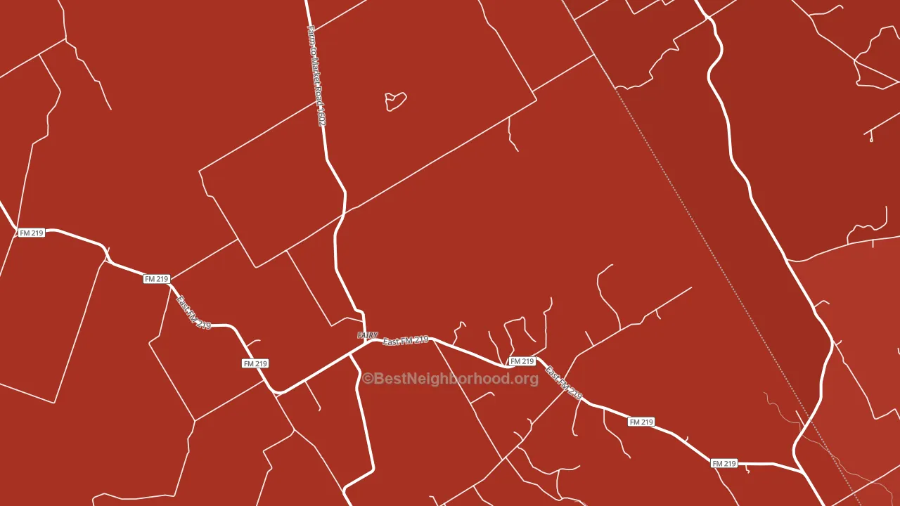 Fairy, TX block-group political-lean map