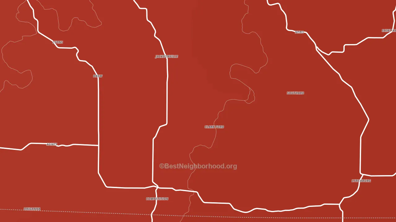 Falcon, MO block-group political-lean map
