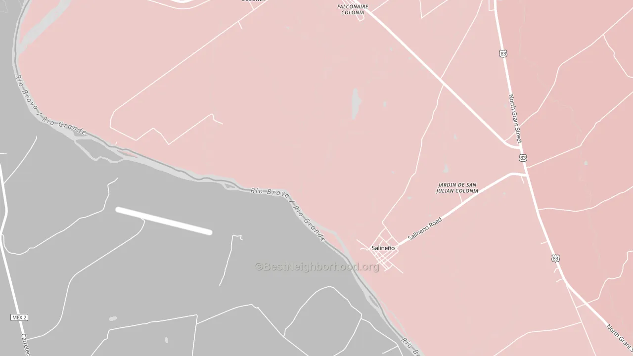 Falcon Village, TX block-group political-lean map