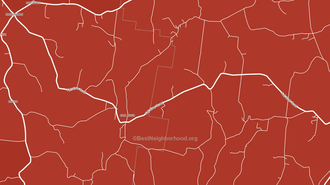 Fallriver, TN block-group political-lean map