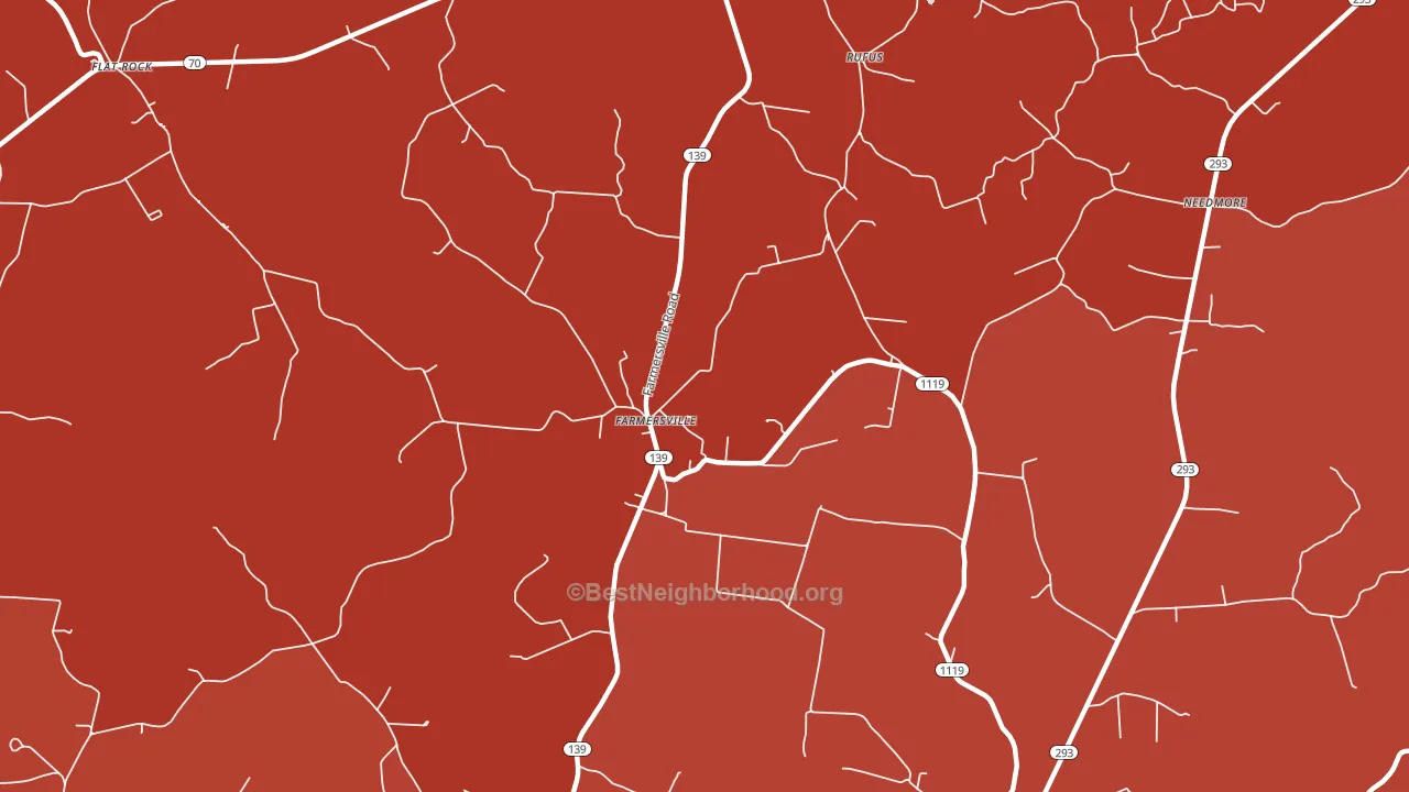 Farmersville, KY block-group political-lean map