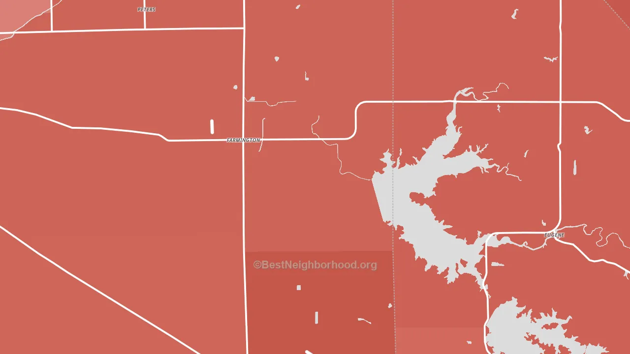 Farmington, CA block-group political-lean map