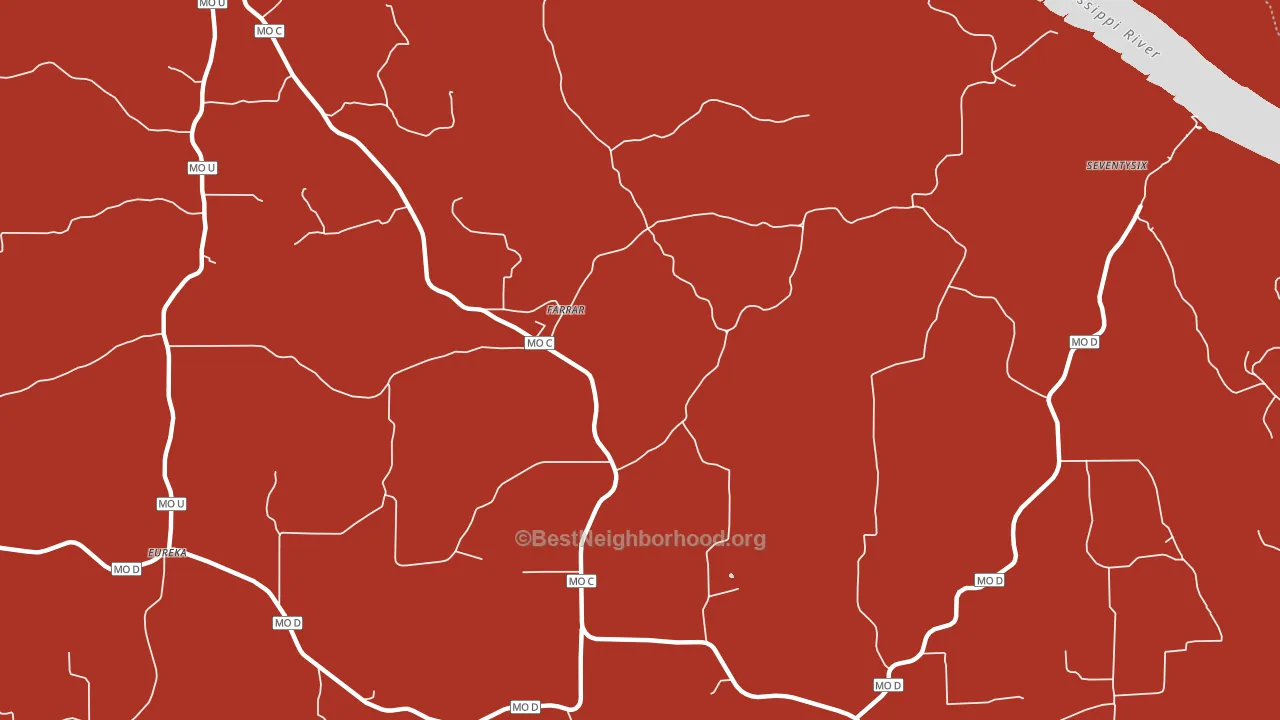 Farrar, MO block-group political-lean map