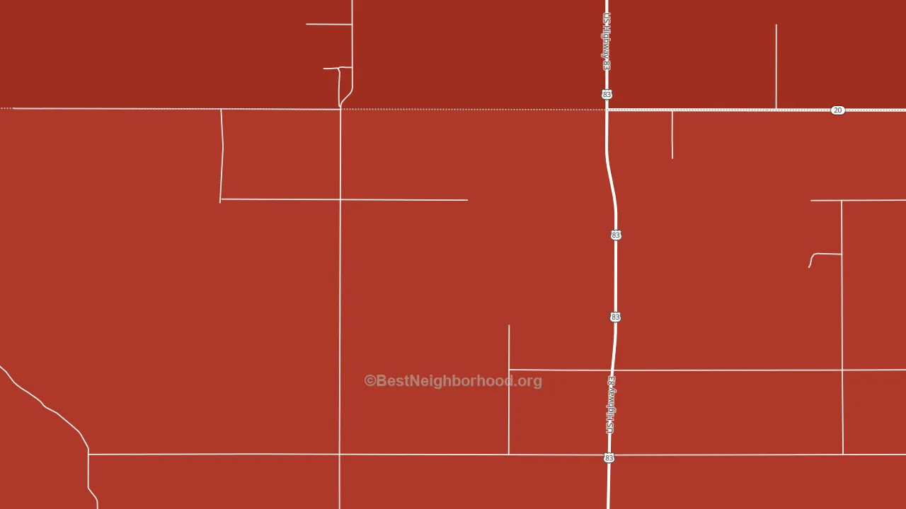 Fayette, SD block-group political-lean map