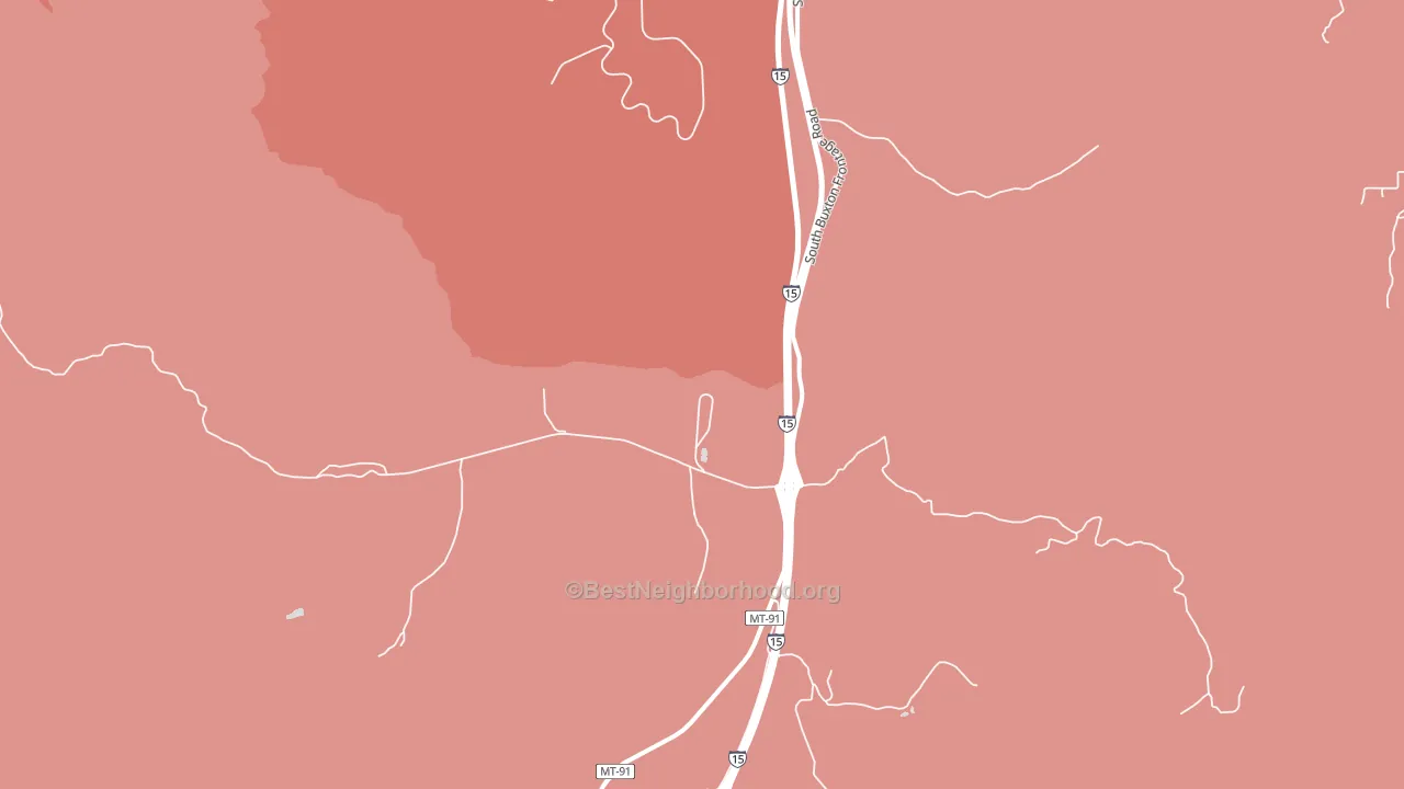 Feely, MT block-group political-lean map