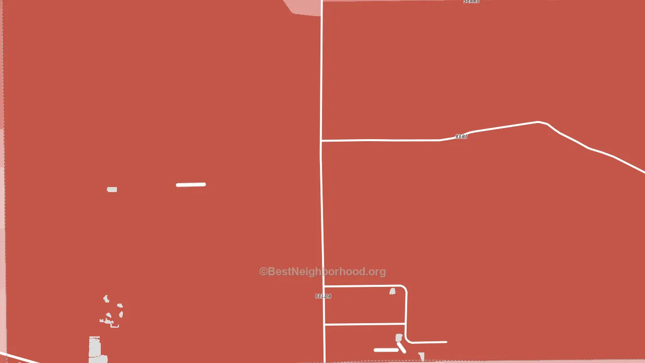 Felda, FL block-group political-lean map