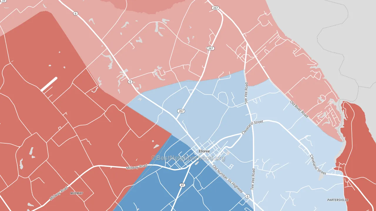 Felderville, SC block-group political-lean map
