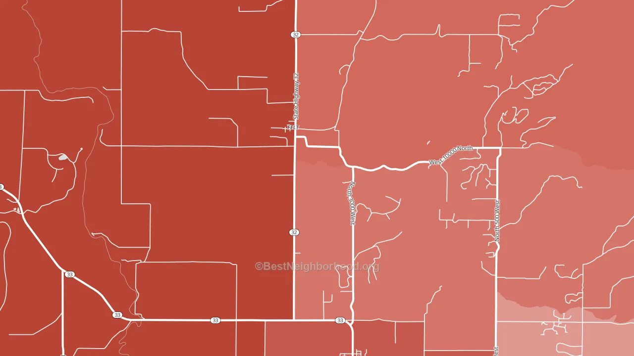 Felt, ID block-group political-lean map