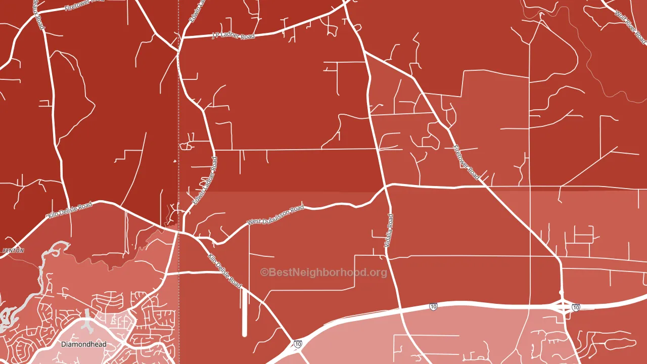 Fenton, MS block-group political-lean map