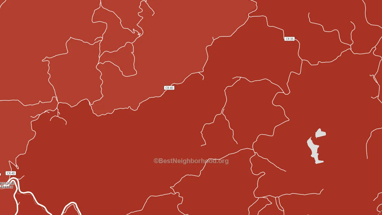 Ferguson, WV block-group political-lean map