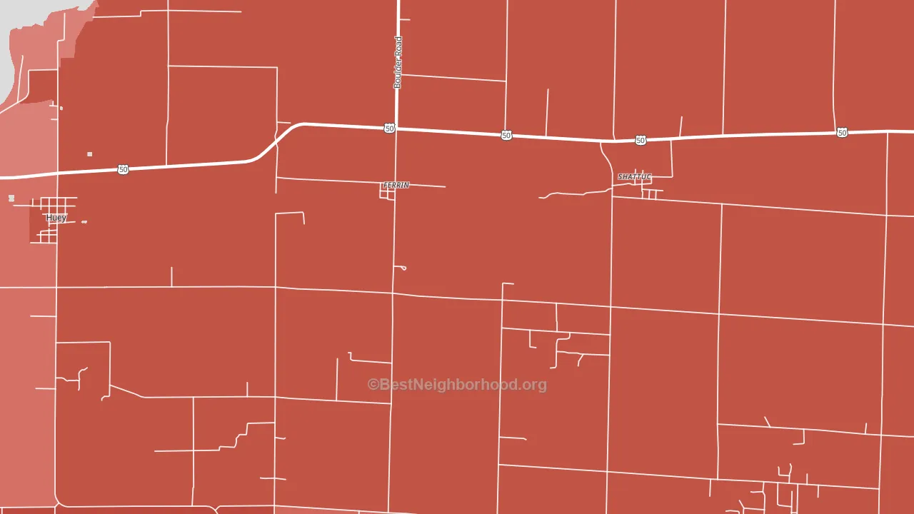 Ferrin, IL block-group political-lean map