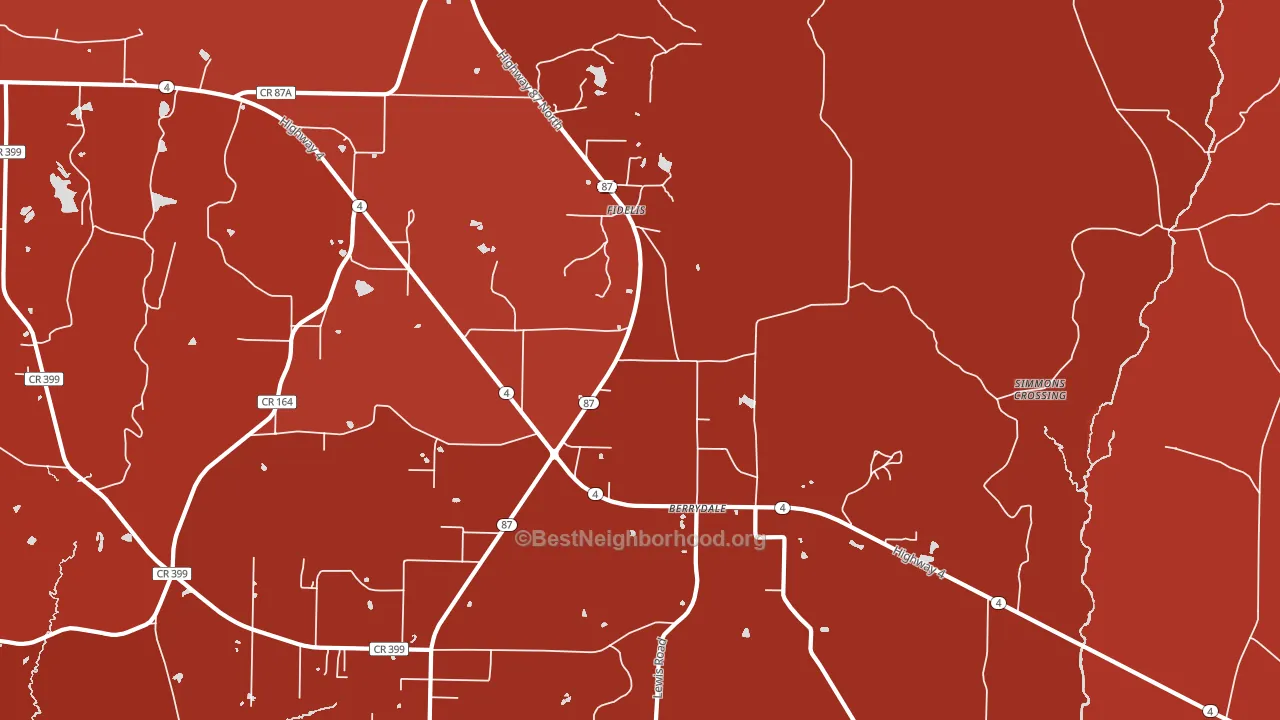 Fidelis, FL block-group political-lean map