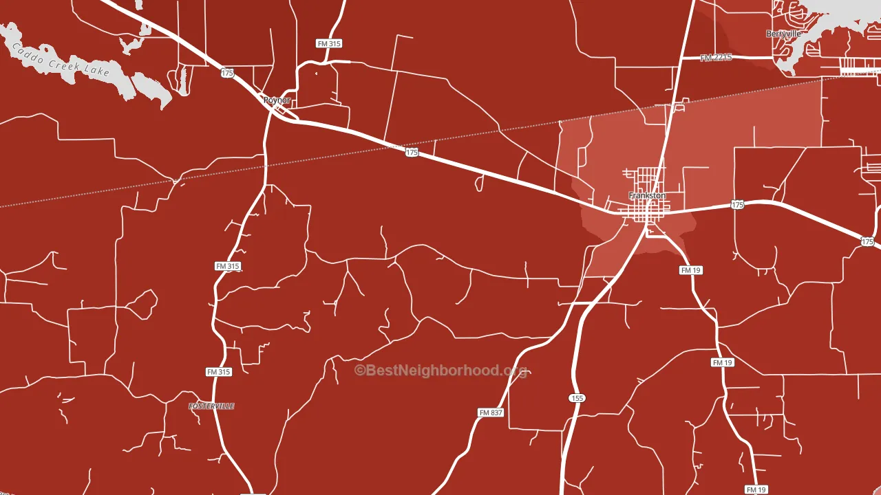 Fincastle, TX block-group political-lean map