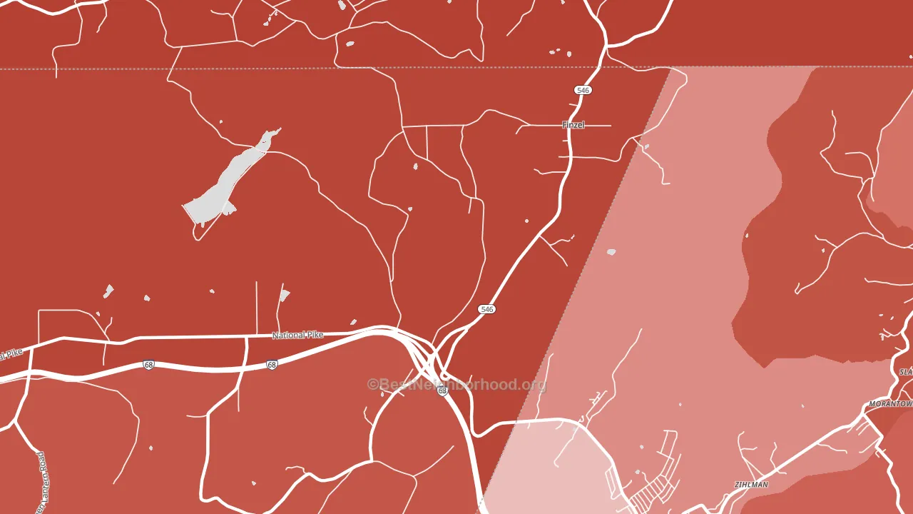 Finzel, MD block-group political-lean map