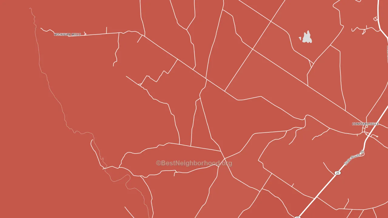 Fish Creek, NY block-group political-lean map