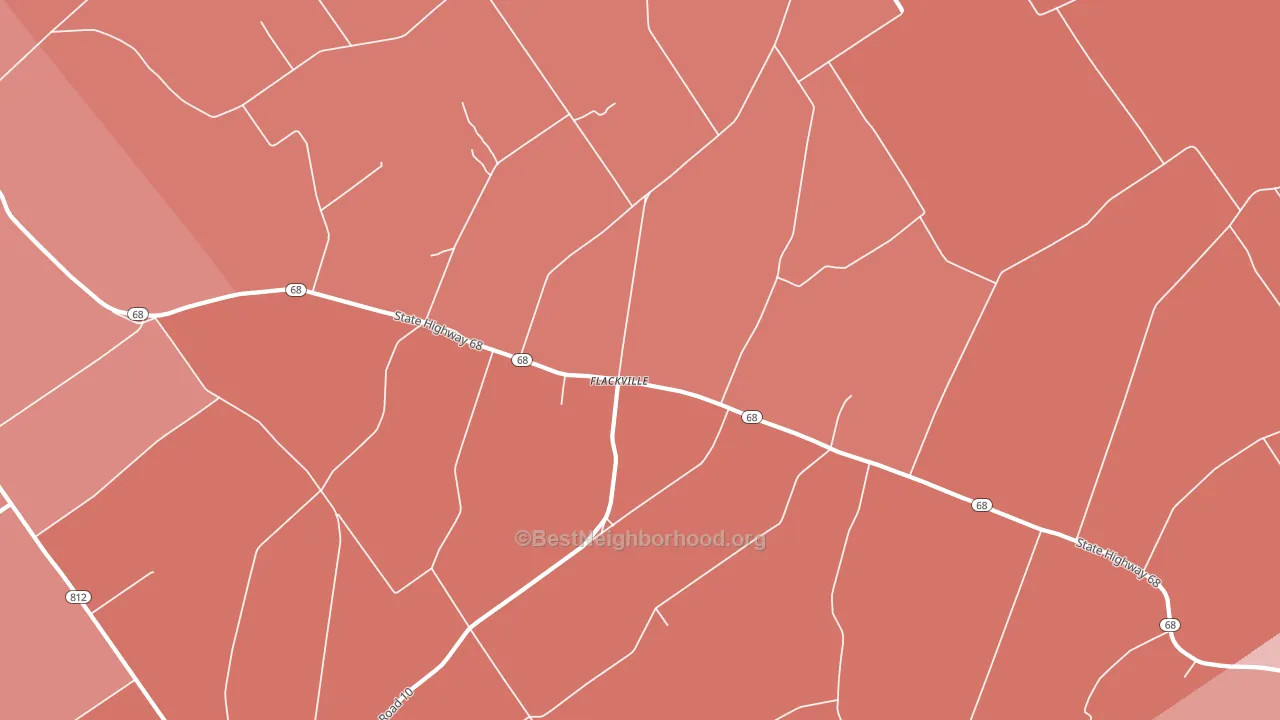Flackville, NY block-group political-lean map