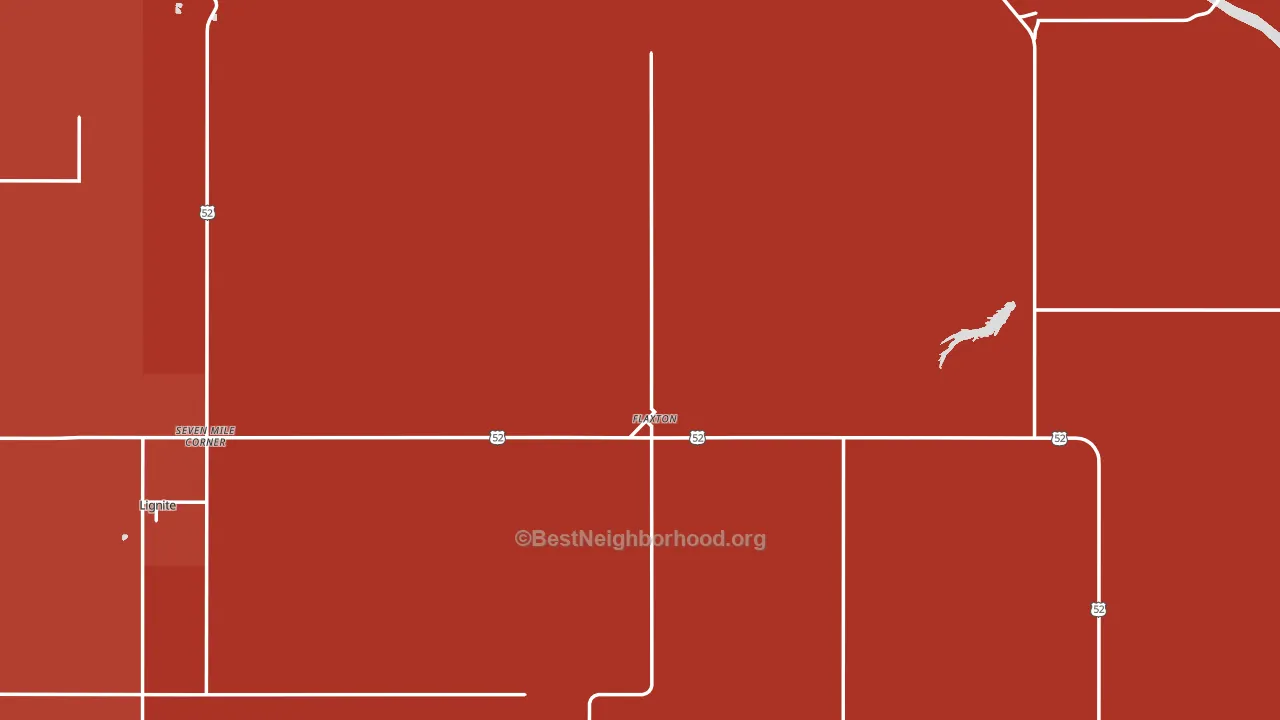 Flaxton, ND block-group political-lean map