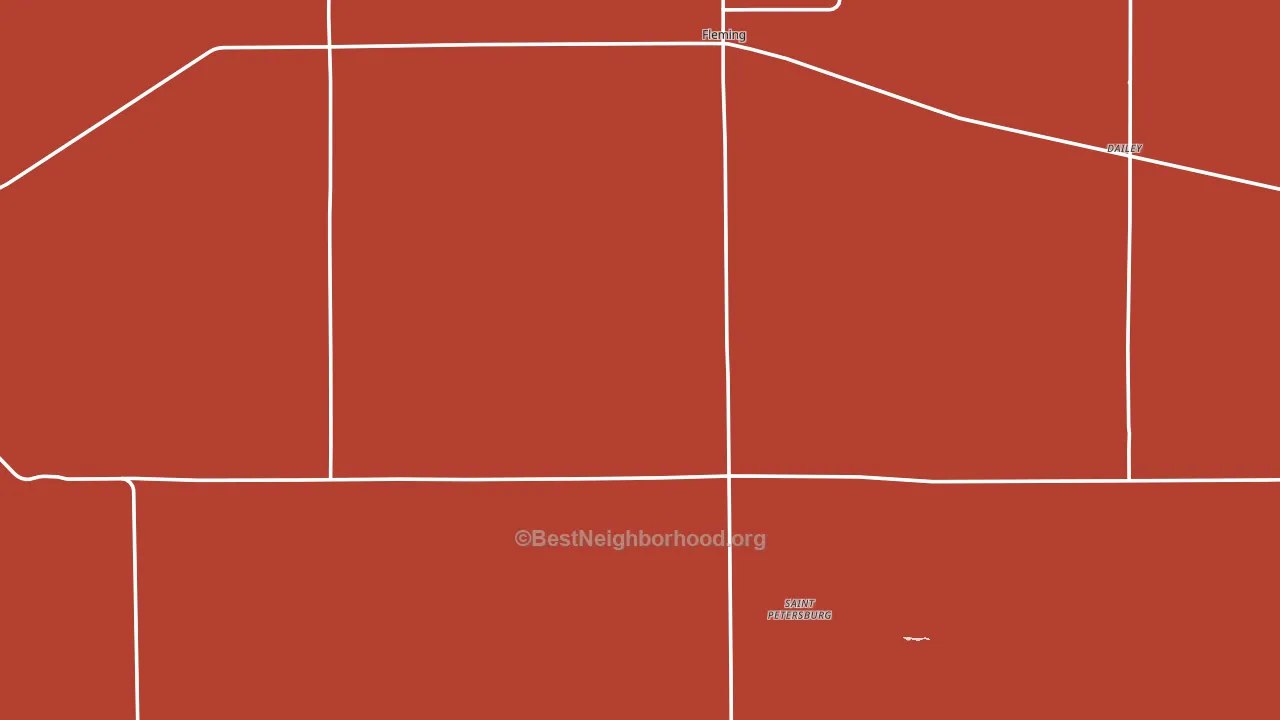 Fleming, CO block-group political-lean map