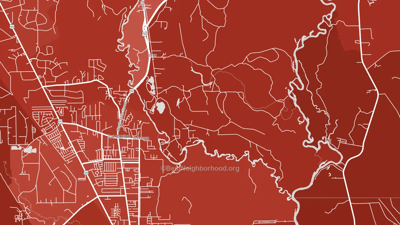 Fletcher, TX block-group political-lean map