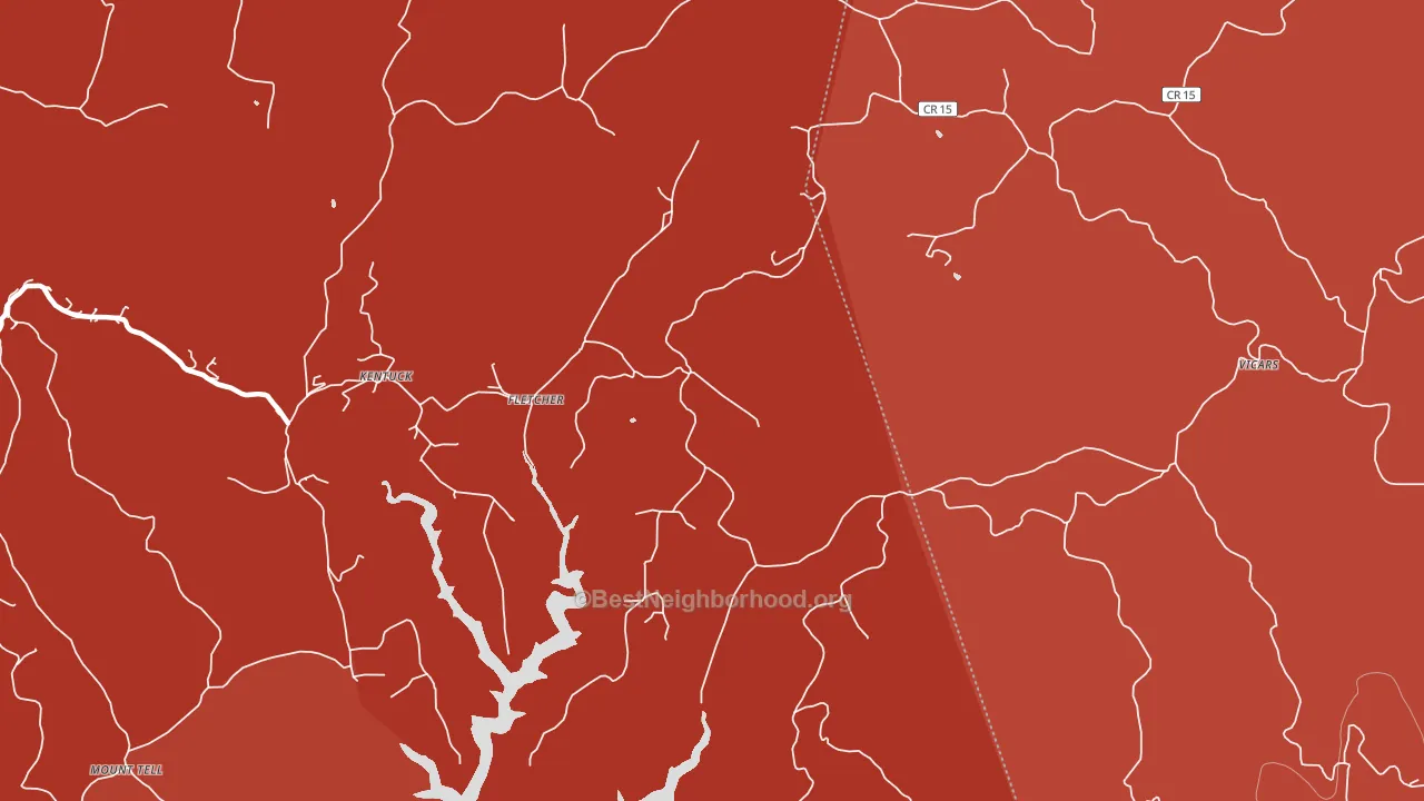 Fletcher, WV block-group political-lean map