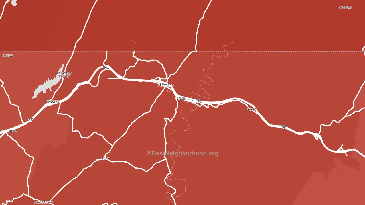 Flintstone, MD block-group political-lean map