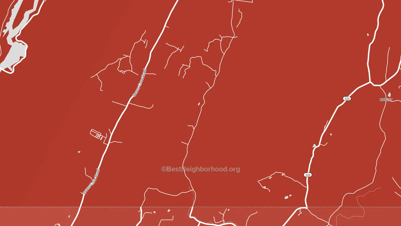 Flintstone, PA block-group political-lean map