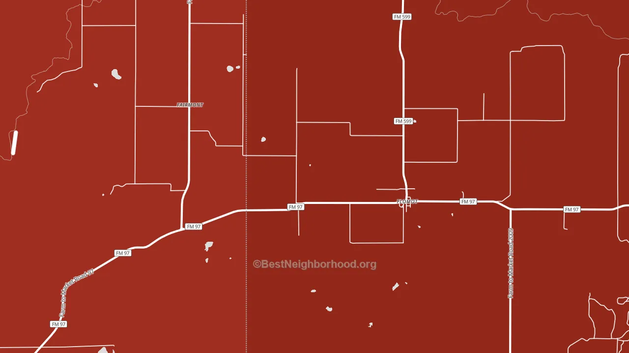 Flomot, TX block-group political-lean map