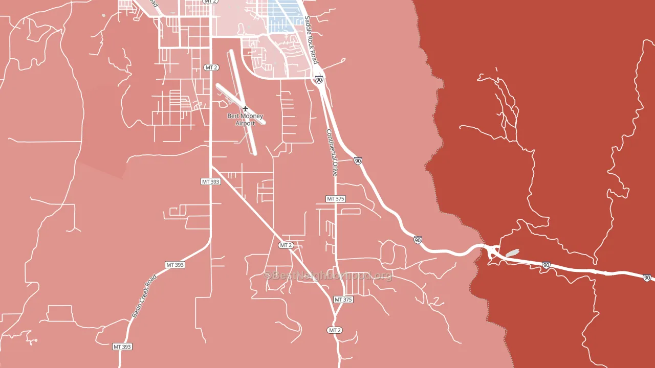 Floral Park, MT block-group political-lean map