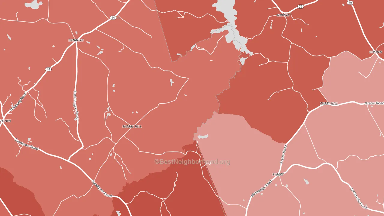 Floralhill, GA block-group political-lean map