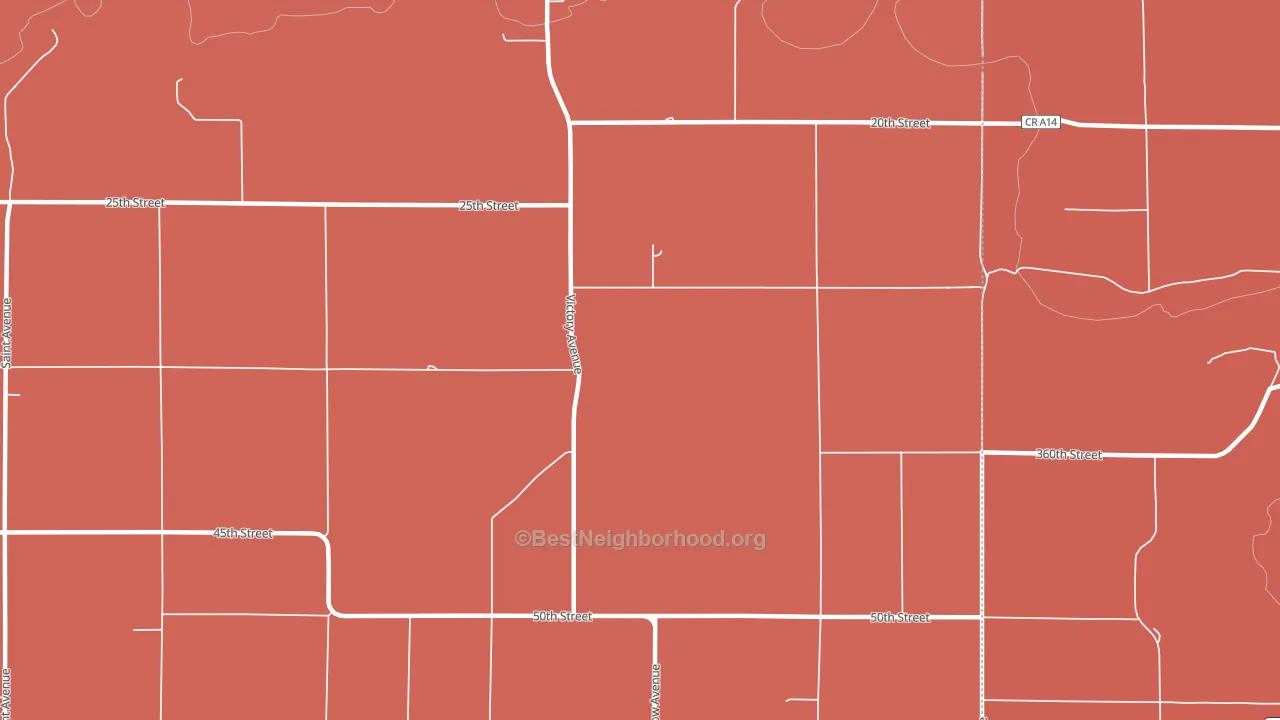Florenceville, IA block-group political-lean map