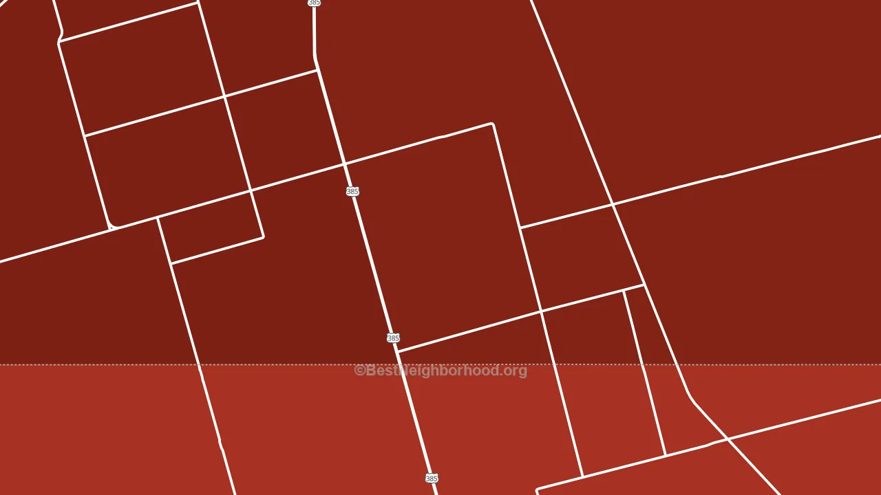 Florey, TX block-group political-lean map