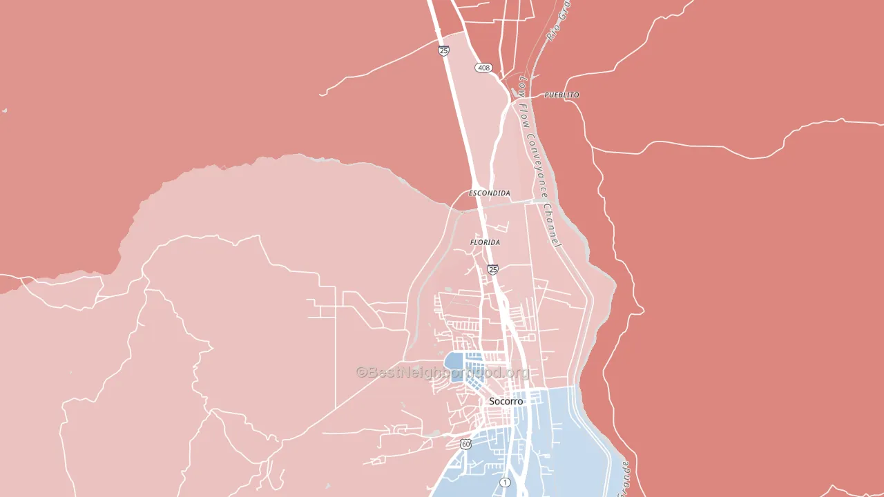 Florida, NM block-group political-lean map