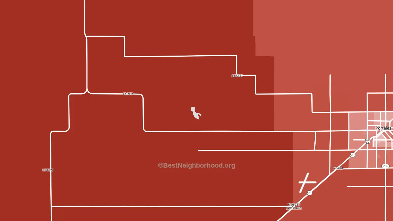 Floyd, NM block-group political-lean map