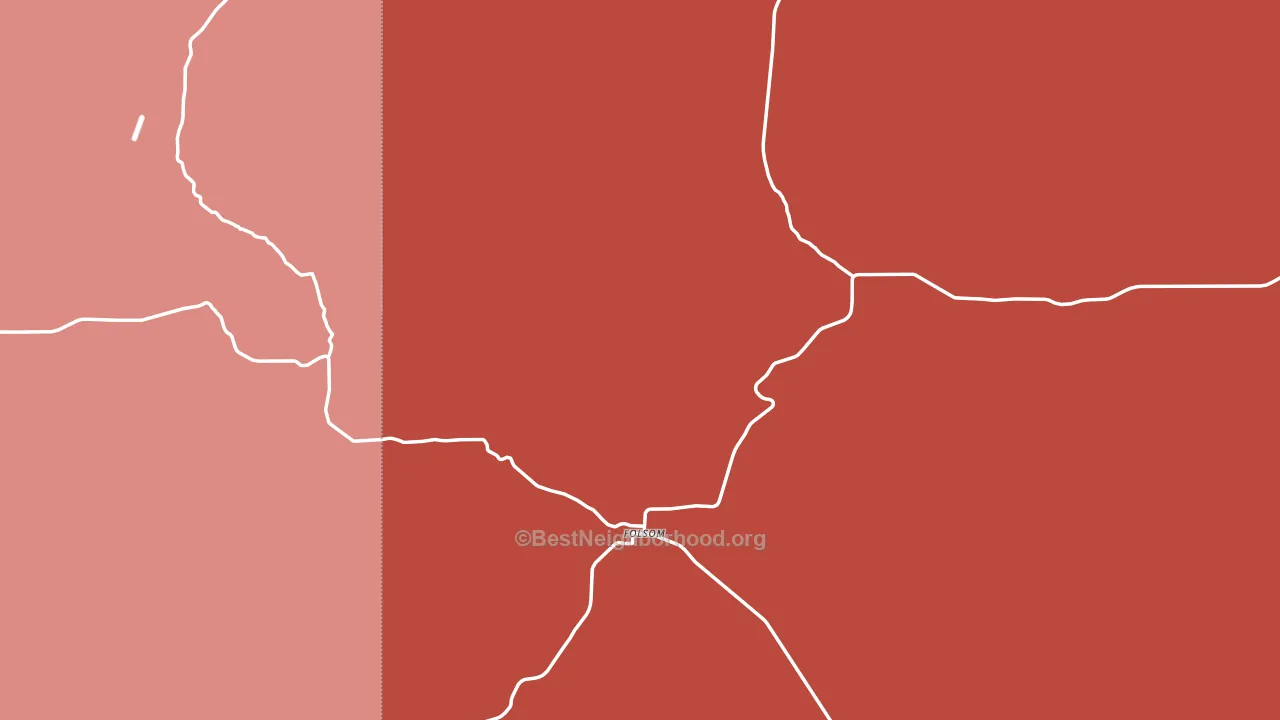 Folsom, NM block-group political-lean map