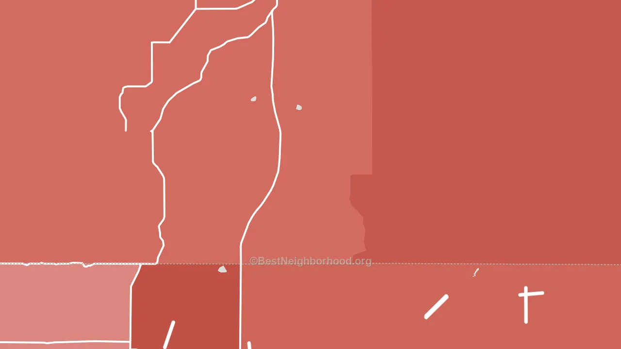 Fondis, CO block-group political-lean map