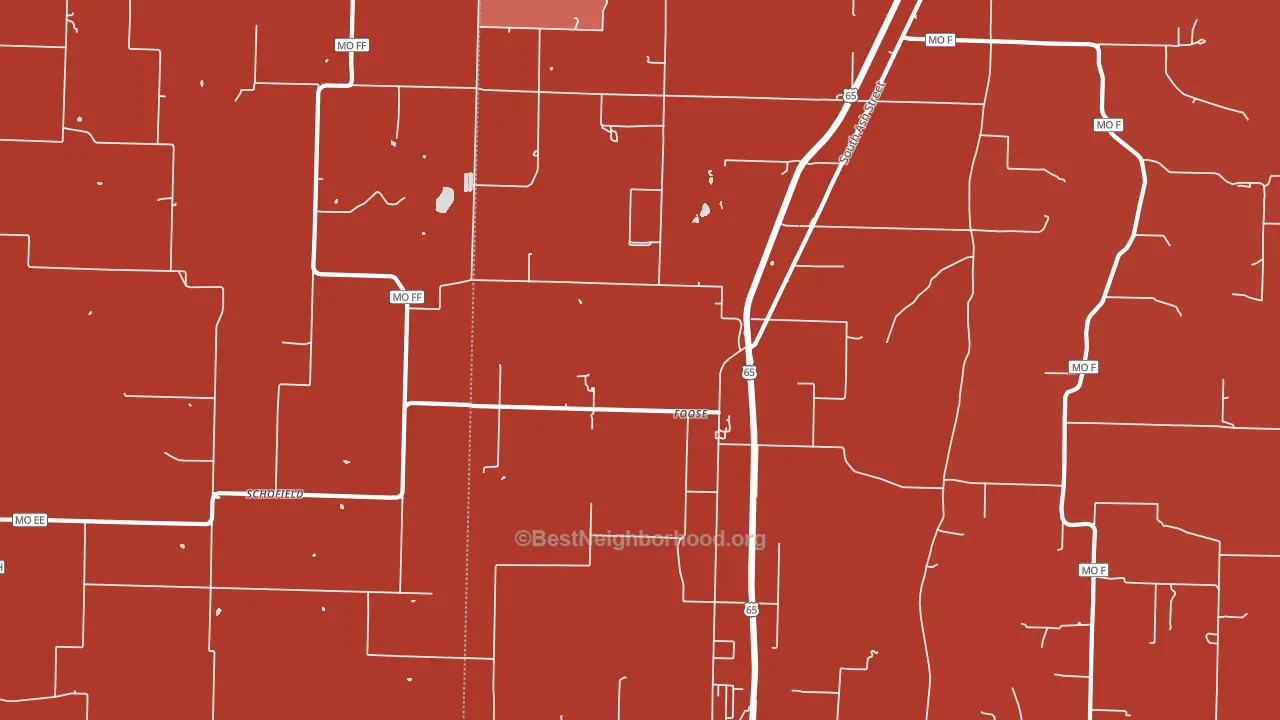 Foose, MO block-group political-lean map