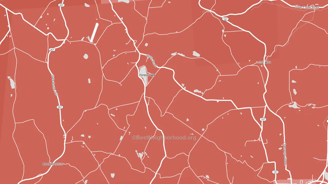 Forest Lake, PA block-group political-lean map