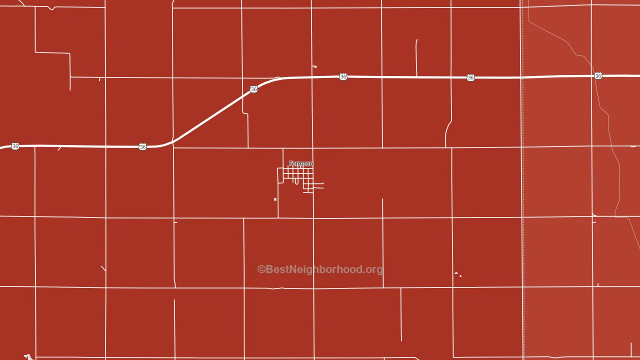 Formoso, KS block-group political-lean map